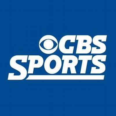 CBS Sports logo on blue background