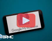 Phone on table with google my busines on it.