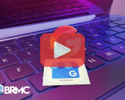 A modern laptop with a Google My Business icon highlights the importance of managing your business presence online for better visibility and customer engagement.